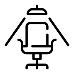 Sticker - job interview line icon