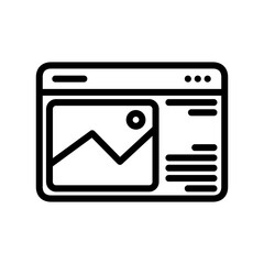 Poster - advertising image icon line vector design in trendy style
