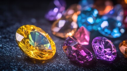 Sticker - Sparkling Gemstones