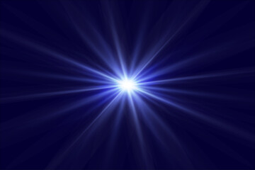 Poster - glowing blue effect with highlights. abstract blue flash of light. isolated on transparent backgroun
