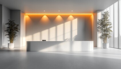 Wall Mural - Modern Office Reception Area