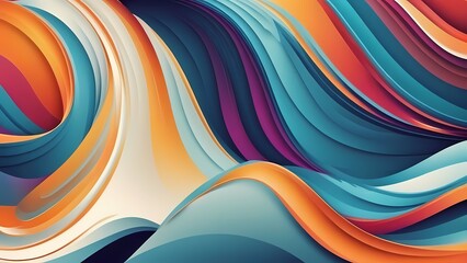 abstract colorful wave background design wallpaper