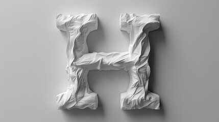 Wall Mural - Letter H, 3D, letters, alphabet, stone, art, illustration, wallpaper, background