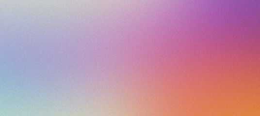 Sticker - Pastel colored spectrum blending from purple to orange on a grained texture background