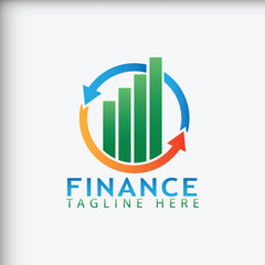 Wall Mural - finance accounting logo vector illustration 