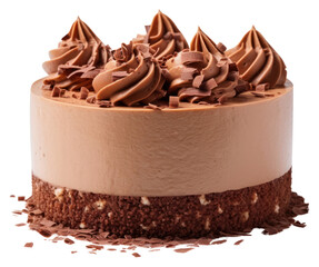 Sticker - PNG Chocolate mousse cake dessert food.