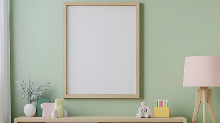 Wall Mural - Blank Canvas for Your Child's Room Design with Minimalist Decor