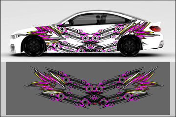 car decal wrap design vector