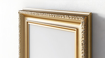 Wall Mural - Elegant Gold Picture Frame Mockup for Your Artwork