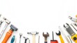 © pkproject - Assortment of Various Handy Tools and Hardware Accessories on a Workbench for Home Improvement or