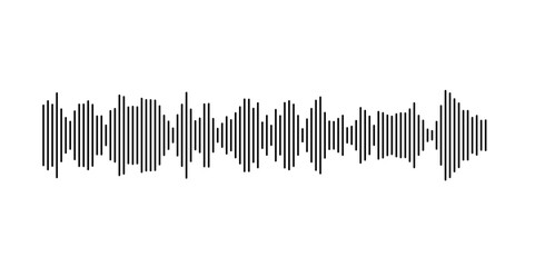 Leinwandbilder - Dynamic vertical lines illustrating sound waves and audio frequencies