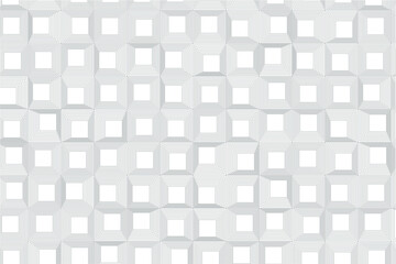 Aufkleber - Stylish geometric artwork: nested squares arranged in a precise grid structure