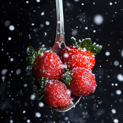 Poster - Sugar Coated Strawberries.