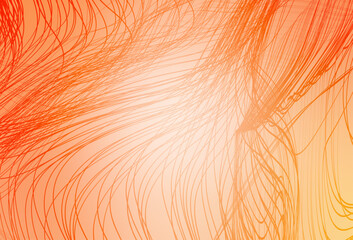 Poster - Light Orange vector abstract blurred layout.