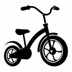 Sticker - Tricycle Black silhouette