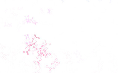 Poster - Light Blue, Red vector pattern with artificial intelligence network.