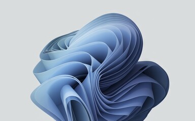 Abstract blue shapes. Swirling abstract shapes in shades of blue, creating a dynamic and flowing visual.