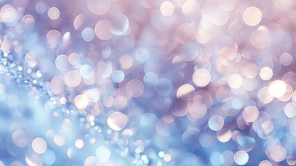 Wall Mural - bokeh background with light blue glitter