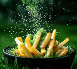 Poster - Green Salt on Fries.