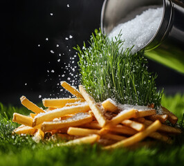 Wall Mural - French Fries & Salt.