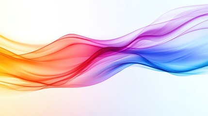 Poster - Colorful abstract waves flow gracefully, creating a vibrant and dynamic visual experience for various design projects.