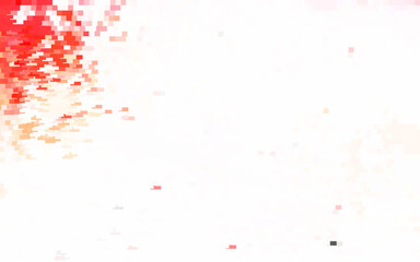 Poster - light red vector pattern in square style.