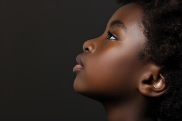 Poster - African American Child's Curiosity