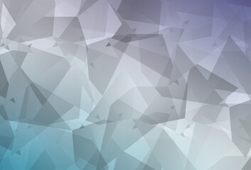 Poster - Light Pink, Blue vector backdrop with polygonal shapes.