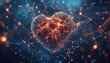 © AiAbstract - Technological Emotions: Heart intertwined with Glowing Nerves and Digital Pathways