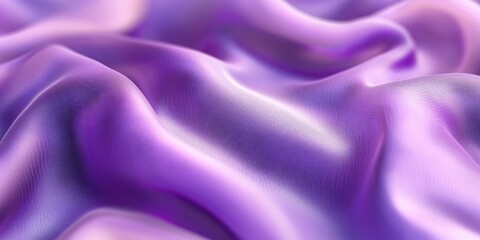 Poster - 3D rendering of a blurred purple fabric background with soft focus and space for design