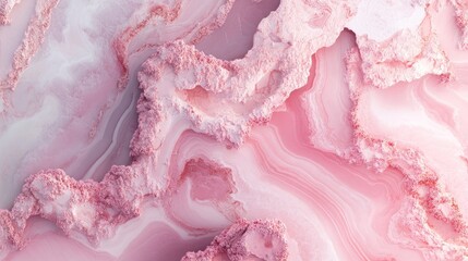 Poster - 3D rendering of a marble background in a fresh pink hue High resolution image