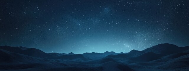 Fototapete - Night sky with stars as a background in a 3D cartoon rendering Universe