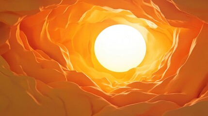 Leinwandbilder - Abstract background featuring a sun hole in 3D cartoon rendering