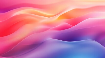Poster - Vibrant blurred gradient background featuring a smooth graphic illustration