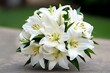 © Sanchai - Lilies, in a bridal bouquet, timeless beauty add a touch of elegance and grace to wedding celebrations