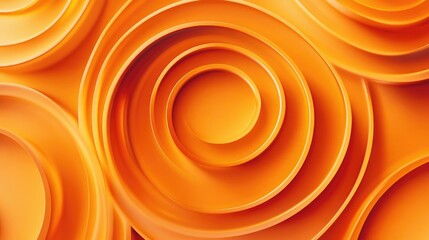 Poster - Vibrant orange circles creating an abstract backdrop