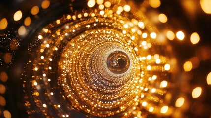 Poster - Radiant circular light effect for a festive atmosphere