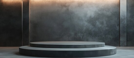 Poster - Abstract fantasy podium display 3D rendering