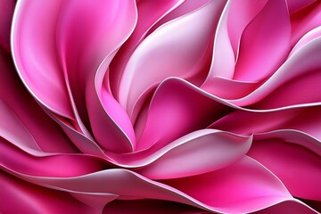 Viva Magenta abstract digital art with flowing lines, depicted in an artwork where digital art features flowing lines and shapes in various shades of magenta, creating a sense of movement and