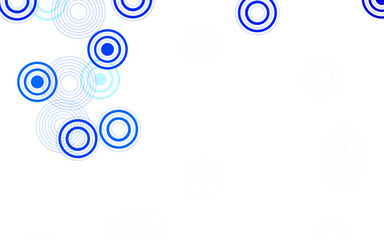 Poster - Light Blue, Red vector background with bubbles.