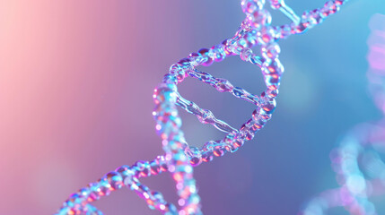 Aufkleber - A vibrant and intricate representation of DNA double helix, showcasing its unique structure and molecular beauty. 