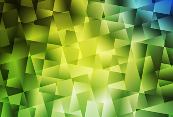 Poster - Light Green, Yellow vector abstract mosaic background.