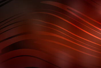 Poster - Dark Red vector template with wry lines.