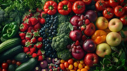 Canvas Print - Vibrant Variety of Fresh Produce