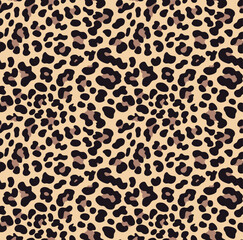 Wall Mural - 
leopard vector background design, seamless stylish pattern with cat spots