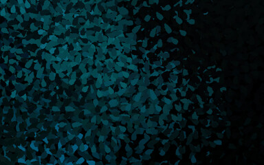 Poster - Dark Green vector backdrop with memphis shapes.
