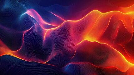 Poster - abstract background created using computer generated line art illustration