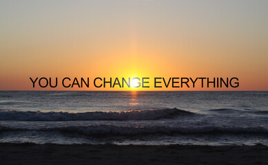 Poster - You Can Change Everything is shown using the text