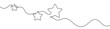 © siska_artjournal - Line star one continuous line drawing design vector