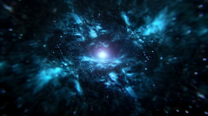 blue nebula space background